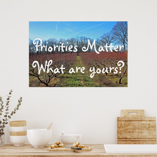 Affiche des priorités (Cuisine)