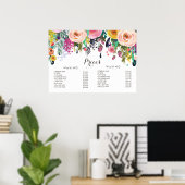 Affiche des prix du menu de la coiffeuse du salon (Bureau à domicile)