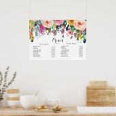 Affiche des prix du menu de la coiffeuse du salon (Cuisine)
