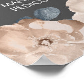 Affiche des prix du menu de la coiffeuse du salon  (Coin)