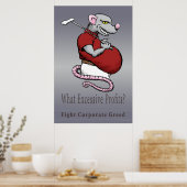 Affiche des profits excessifs (Cuisine)