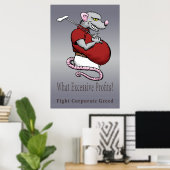 Affiche des profits excessifs (Bureau à domicile)