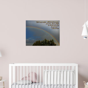 Affiche des promesses de l'arc-en-ciel de Dieu