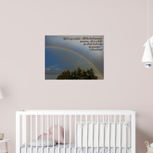 Affiche des promesses de l'arc-en-ciel de Dieu (Pépinière 2)