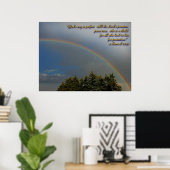 Affiche des promesses de l'arc-en-ciel de Dieu (Bureau à domicile)