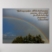 Affiche des promesses de l'arc-en-ciel de Dieu (Devant)