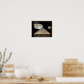Affiche des pyramides égyptiennes (Cuisine)