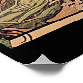 Affiche des Quatre Saisons d'Alphonse Mucha (Coin)