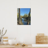 Affiche des réflexions sur le paysage aquatique du (Cuisine)