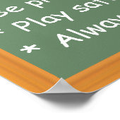 Affiche des règles de classe personnalisables (Coin)