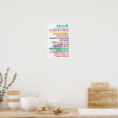 Affiche des règles de vie pour enfants (Cuisine)