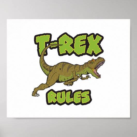 Affiche des règles T-Rex (Devant)