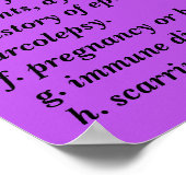 Affiche des risques pour le corps commercial (Coin)