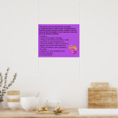 Affiche des risques pour le corps commercial (Cuisine)