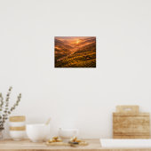 Affiche des rizières de Golden Sunset (Cuisine)