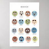 Affiche des sentiments – Tableau des émotions pour (Devant)