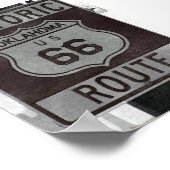Affiche des signes de la Route 66 Oklahoma (Coin)