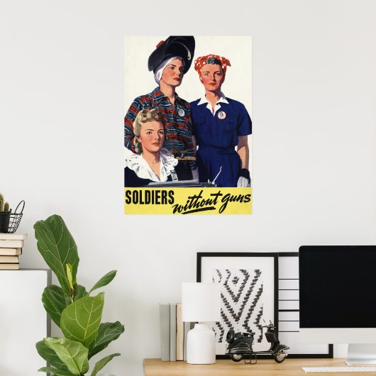 Affiche des soldats sans armes (Bureau à domicile)