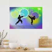 Affiche des sphères des arts martiaux (Cuisine)