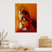 Affiche des Stallions de combat ombragés (Cuisine)
