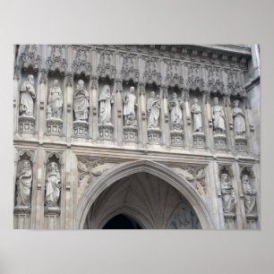 Affiche des statues de l'abbaye de Westminster