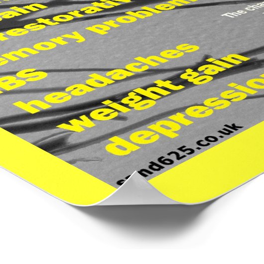 affiche des symptômes de fibromyalgie (Coin)