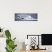 Affiche des vagues de l'océan de Rhode Island (Bureau à domicile)