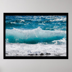 affiche des vagues océaniques