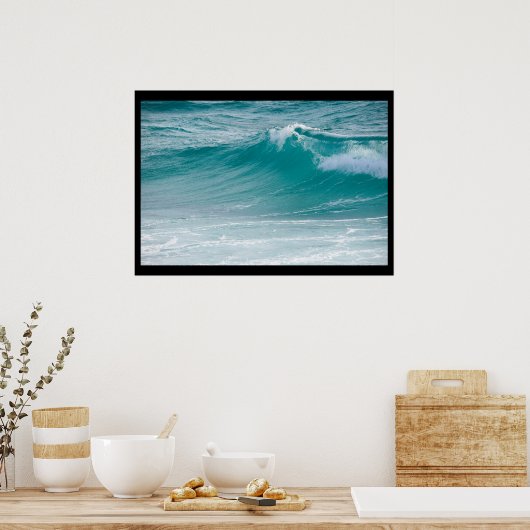 affiche des vagues océaniques (Cuisine)