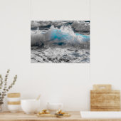 affiche des vagues océaniques (Cuisine)