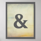 affiche d'esperluette sur arrière - plan de style  (Devant)