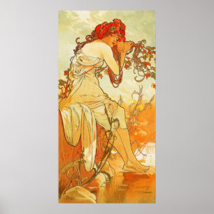 Affiche d'été d'Alphonse Mucha