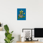 Affiche d'été pour le printemps (Bureau à domicile)