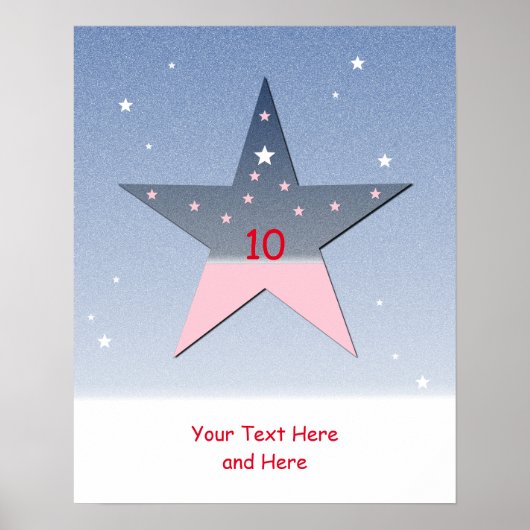 Affiche d'étoile pour enfants (Devant)