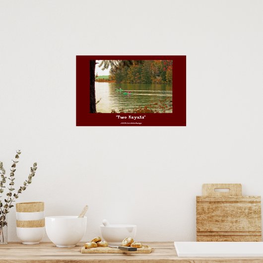 Affiche "Deux Kayaks" (Cuisine)