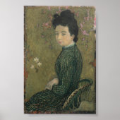 Affiche d'Eva Meurier en robe verte (Devant)