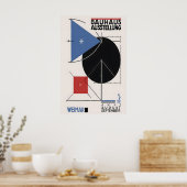 Affiche d'exposition Bauhaus Art abstrait géométri (Cuisine)