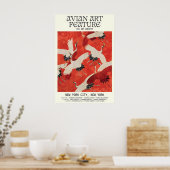 Affiche d'exposition d'art de grue Élégant mur avi (Cuisine)