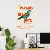 Affiche d'exposition d'art d'oiseau Impressionnism (Bureau à domicile)