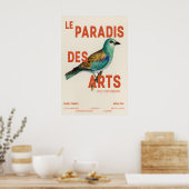 Affiche d'exposition d'art d'oiseau Impressionnism (Cuisine)