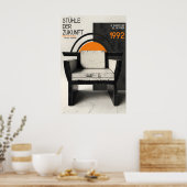 Affiche d'exposition de chaise Bauhaus allemande m (Cuisine)