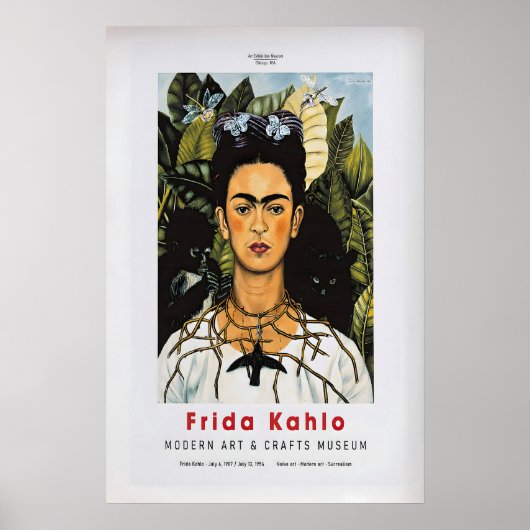 Affiche d'exposition Frida Kahlo Impression d'art  (Devant)