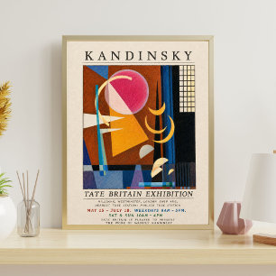 Affiche d'exposition Kandinsky   Géométrique Abstr