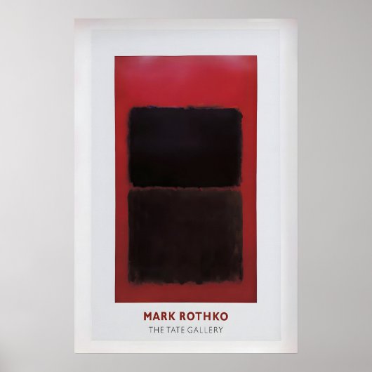 Affiche d'exposition Mark Rothko Art abstrait vint (Devant)