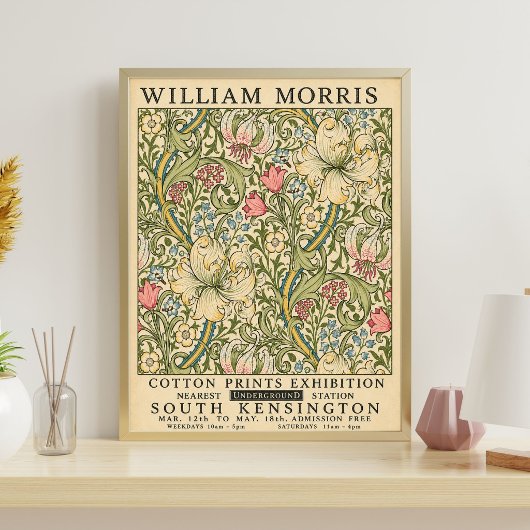Affiche d'exposition William Morris | Botanique Vi