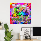 Affiche d'Express Honolulu Vista (Bureau à domicile)