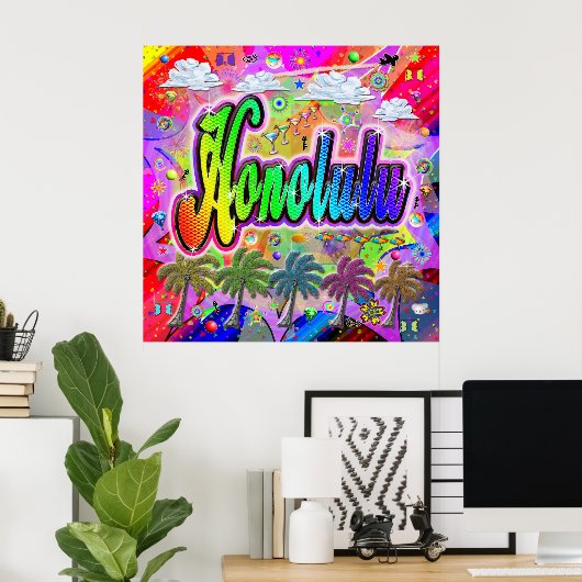 Affiche d'Express Honolulu Vista (Bureau à domicile)