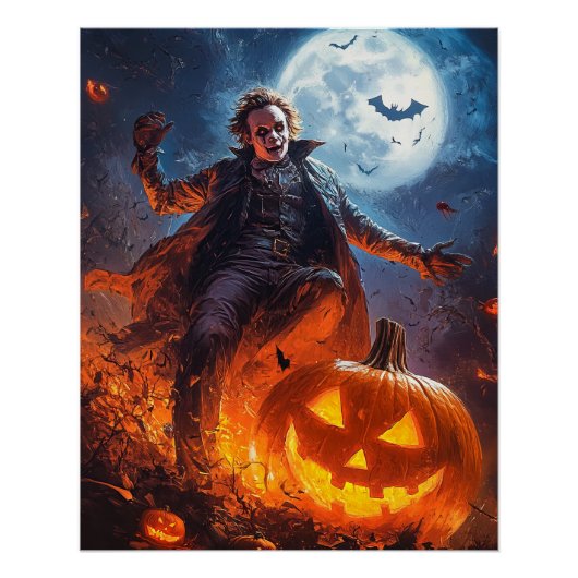 Affiche d'Halloween. (Devant)