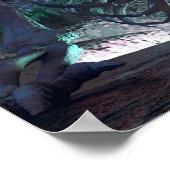 Affiche d'Halloween squelette effrayant (Coin)