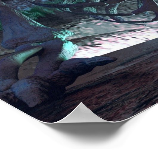 Affiche d'Halloween squelette effrayant (Coin)